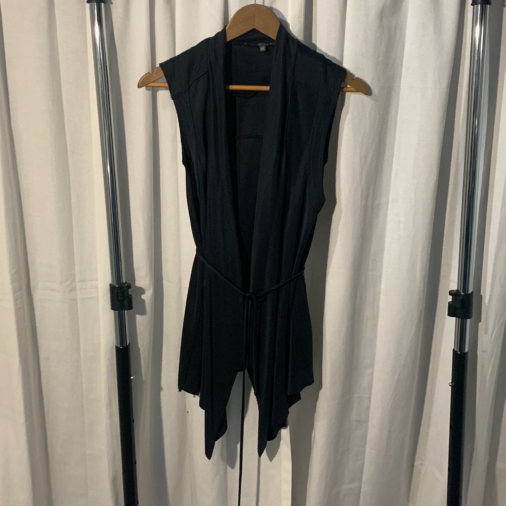 Matty M	Seude Tie vest - Navy Blue